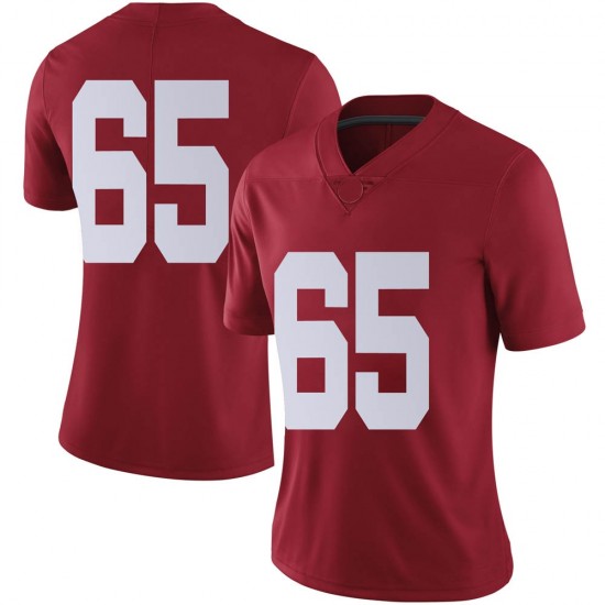 Alabama Crimson Tide Women's JC Latham #65 No Name Crimson NCAA Nike Authentic Stitched College Football Jersey PJ16L73WJ